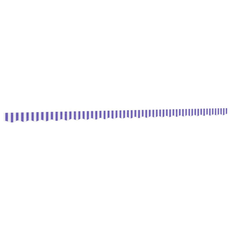 Replacement Fabric For Awning Valance, Blue/White, Striped, 580cm W x 20cm D