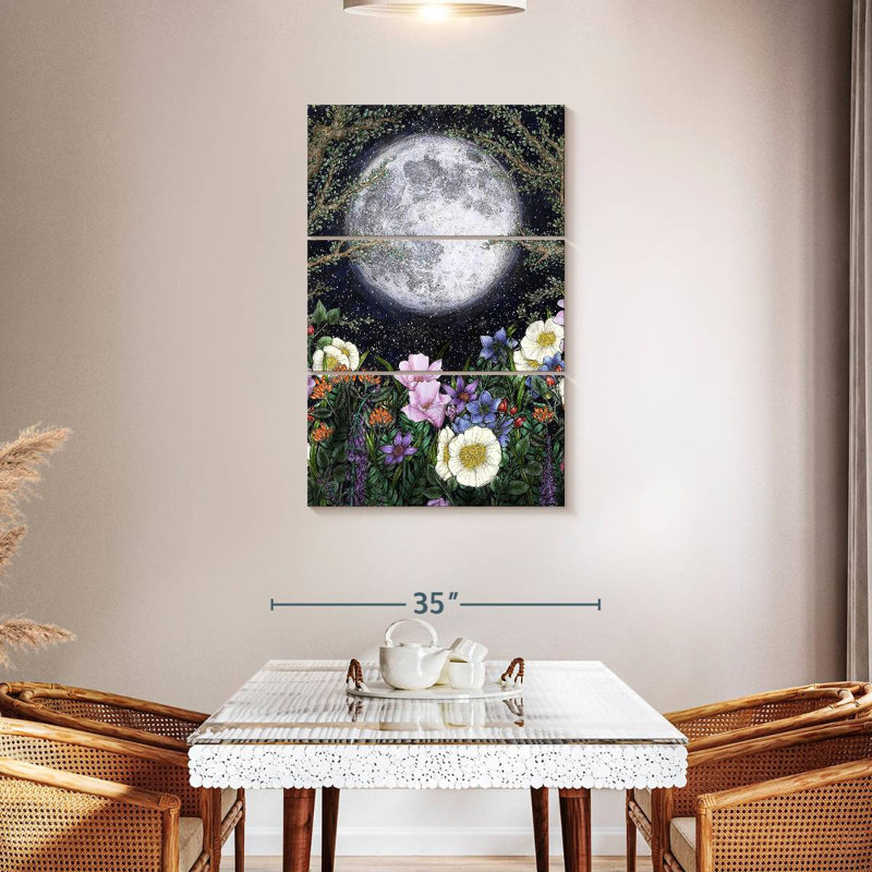 Oberle Midnight In The Garden I, 45" H x 28" W