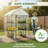 Greenhouse - Walk in Greenhouse with 8 Sturdy Shelves and PVC Cover for Indoor or Outdoor Use - 56 x 56 x 76-Inch Green House by Home-Complete-101801173
