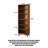 Modern Minimalist Home Combination Solid Wood Wall-Mounted Bookcase