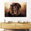 Tête de lion grunge - impression sur toile tendue-1749217055