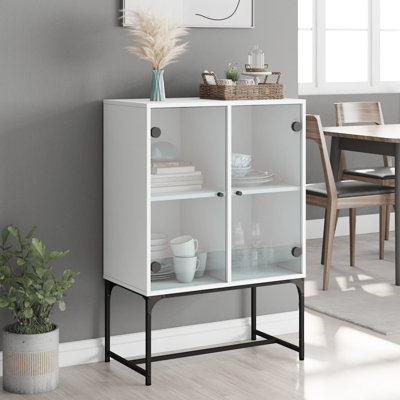 Aanvi Steel Rectangle Accent Cabinet