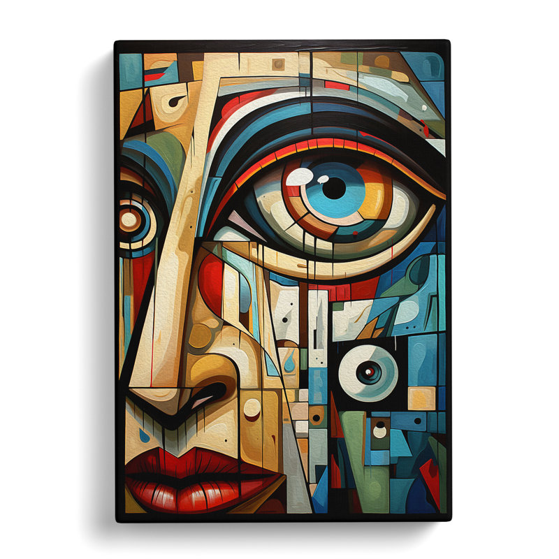 Eye Cubism - No Frame Print, 76cm H x 50cm W x 3cm D