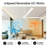  72" / 84" Full Aluminum Waterproof Outdoor Indoor Large Ceiling Fan with Remote Control, Modern Industrial Wet Rated 6-Speed Reversible DC Motor Gazebo Ceiling Fan without Light-2050516086-2076701295