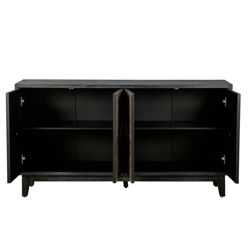 Armoire Mid Century, Brun antique