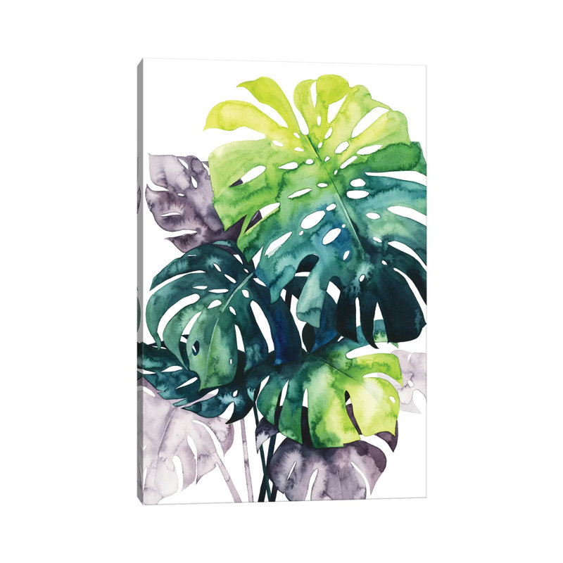 Twilight Palms IV by Grace Popp - Wrapped Canvas Painting, 30.48 cm H x 45.72 cm W