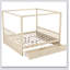 Wooden Canopy Bed With Storage Drawers-403243033-403243044