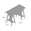 Guildhall Adjustable Solid Wood Writing Desk