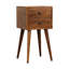 Lulie 30cm W Solid Wood Bedside Table