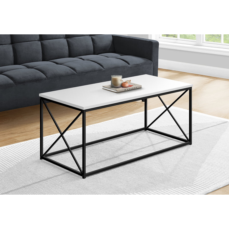 Table basse, accent, cocktail, rectangulaire, salon, contemporain, moderne, Taupe, H 18 po x L 20 po x l 40,5 po