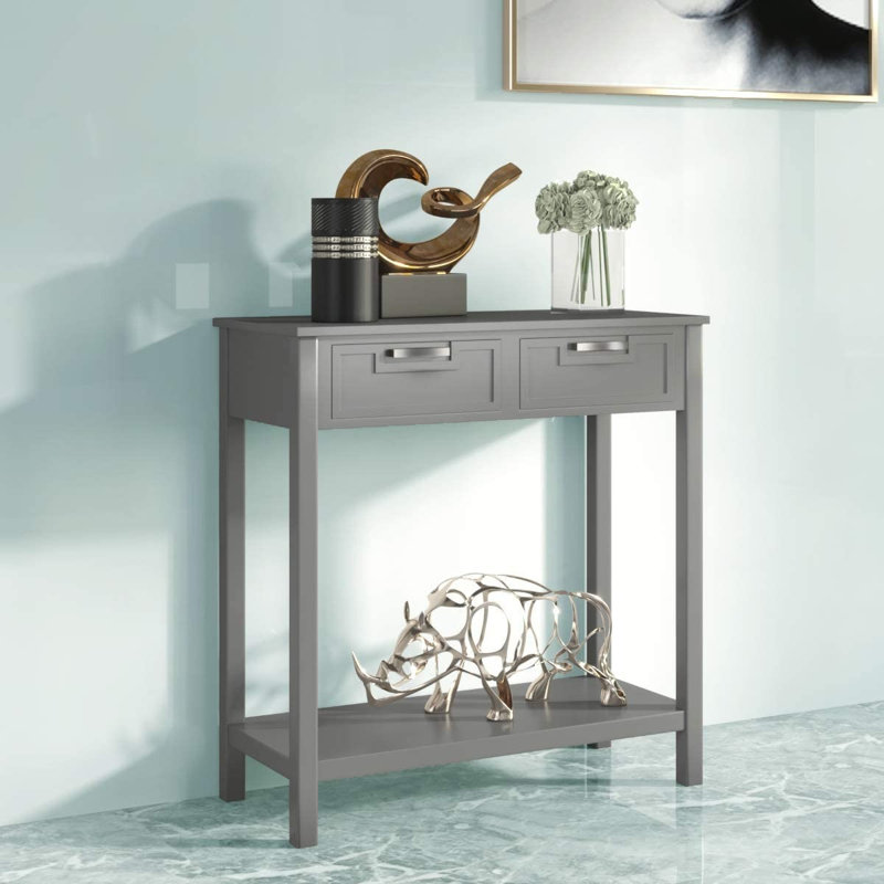 Abai 32'' Console Table, Grey