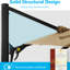 Parasol de patio décalé kaki 10 pi. Rotation à 360 ° et inclinaison. Protection contre la rouille - Parasol en porte-à-faux en tissu - Rotation inclinable indubitable, extérieur carré avec poteau en aluminium kaki. Fabrication pour