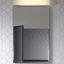 PL Series Recessed or Surface Mount Frameless 1 Door Medicine Cabinet with 3 Adjustable Shelves-93068423-93068428-107197751