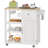  40" Movable Kitchen Cart with Drawer and Storage Rack