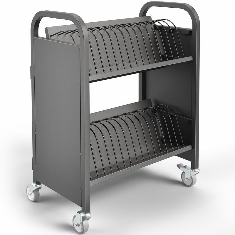 Chariot de charge pour ordinateur portable et de table VIVO 32 baies, plusieurs appareils jusqu'à 14 po