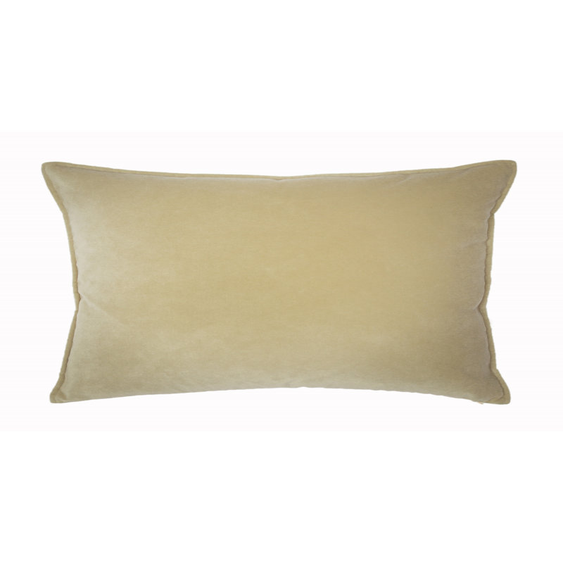 Franklin Washable Velvet Square Pillow Cover & Insert , Ostion, 12"H x 26"W