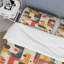 Ensemble de housse de couette jaune Midcentury Geometric Shapes - Midcentury-109174007