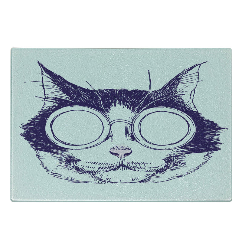 Planche à découper en verre trempé Ambesonne