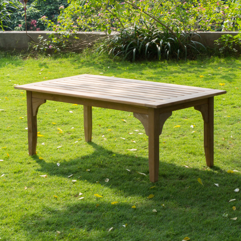 Summerton Teak Outdoor Coffee Table , 48'' in. W 25'' in. D, Natural