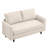 Bozarth 60.6" Upholstered Loveseat Sofa With Armrest Black Legs-1598733652