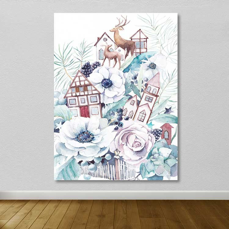 Peinture décorative sur toile