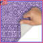 Tapis de bain mauve à mosaïque complexe-129217064