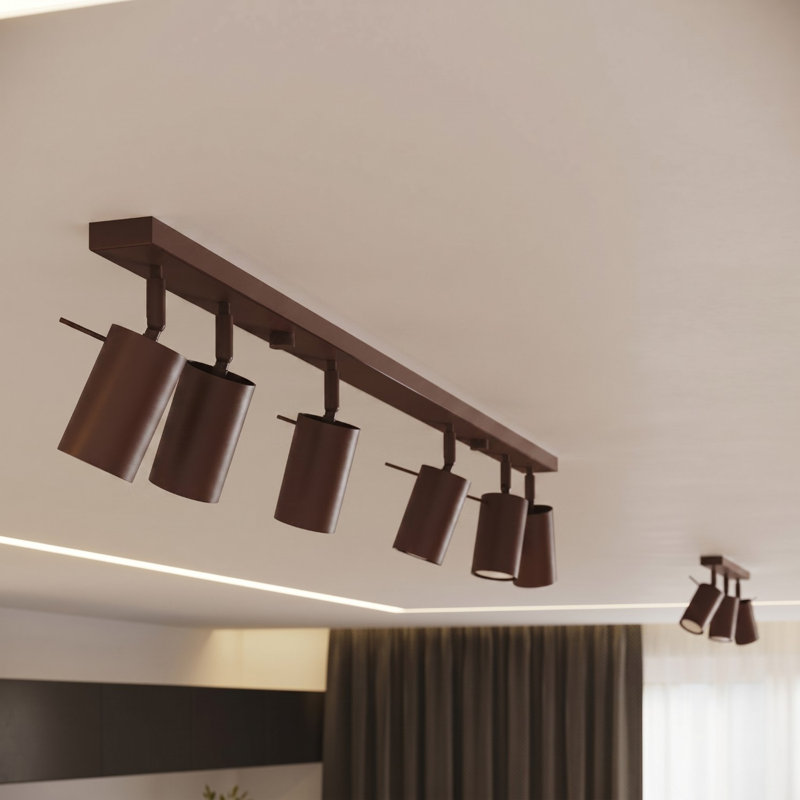 Wall lamp RING white with a switch, 8x16x8 cm, Brown