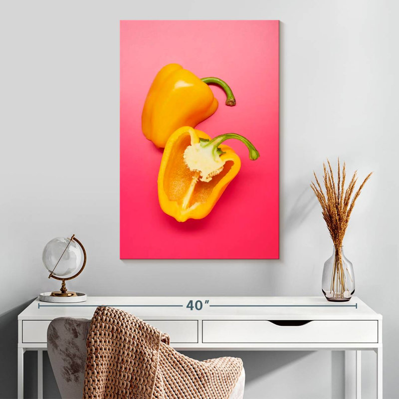 Yarlin Yellow Bell Pepper, 30" H x 20" W