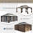 Outdoor Gazebo with Galvanized Steel Double Roof-111463356-111463349