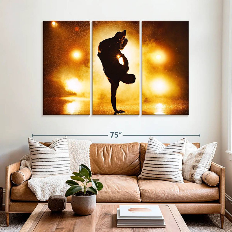 Breakdancer Silhouette, 42" H x 65" W