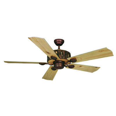 Ventilateur de plafond rustique d'intérieur à fixation sur tige Patina