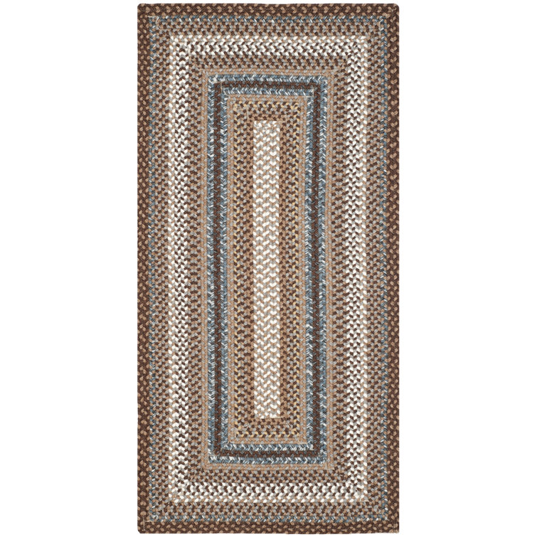 Liptak Braided Hand Woven Performance Machine Washable Geometric Rug