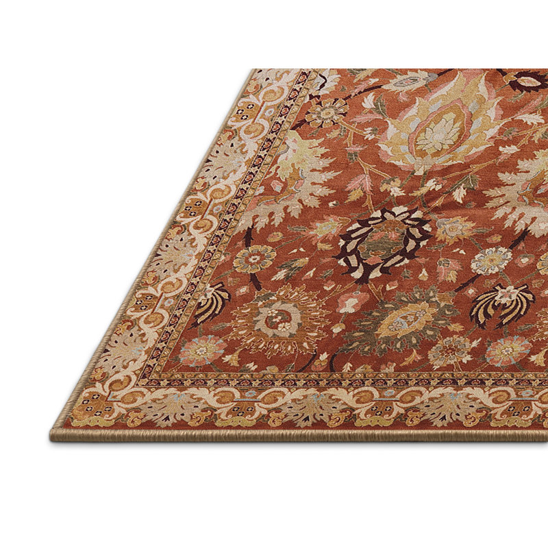 Tapis beige / rouille Saturient, Rectangle 2 pi x 3 pi