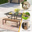 Banc d'extérieur en métal Allanah-856115812