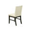 Lot de 2 chaises de salle à manger, hauteur 94 cm, siège en tissu crème, pieds en bois massif gris, style transitionnel pour salon et cuisine. Chaises hautes, siège rembourré en mousse, base élégante.