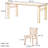 Cherry Wood Rectangular Dining Table Set-102422244