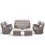 Ensemble de conversation d'extérieur en osier pour 7 à 9 personnes avec chaises pivotantes et table basse-1368703707-1368703709