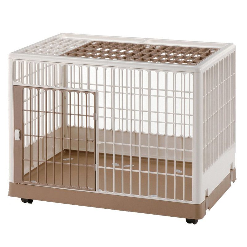 Plastic Pet Crate with 2 Doors, Medium (24.6" H x 21.7" W x 32.5" D)