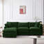 Canapé modulaire modulaire en chenille avec repose-pieds-911545526