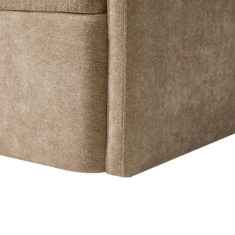 Gosselin Modern Storage Dining Chair with Casters, Sand