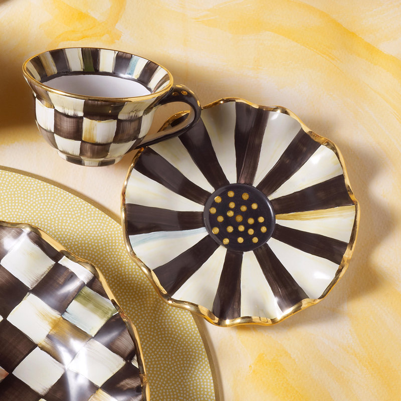 Courtly Check® Ceramic Saucer
