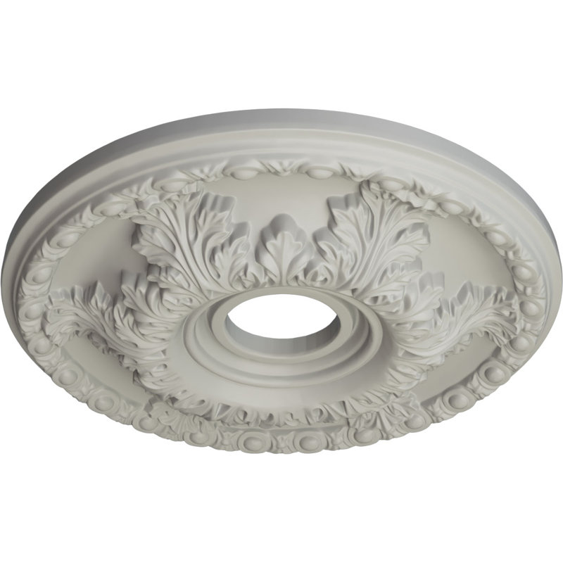 Médaillon de plafond Endobeat Niobe, DO 18 po x P 1 1/2 po (convient aux auvents jusqu'à 8 5/8 po), finition Americana peinte à la main