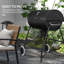 Dakota Fields Bucholz 95cm W Charcoal Grill