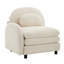Canapé courbé en tissu VF Teddy Vitteria avec coussin blanc beige-1651171712
