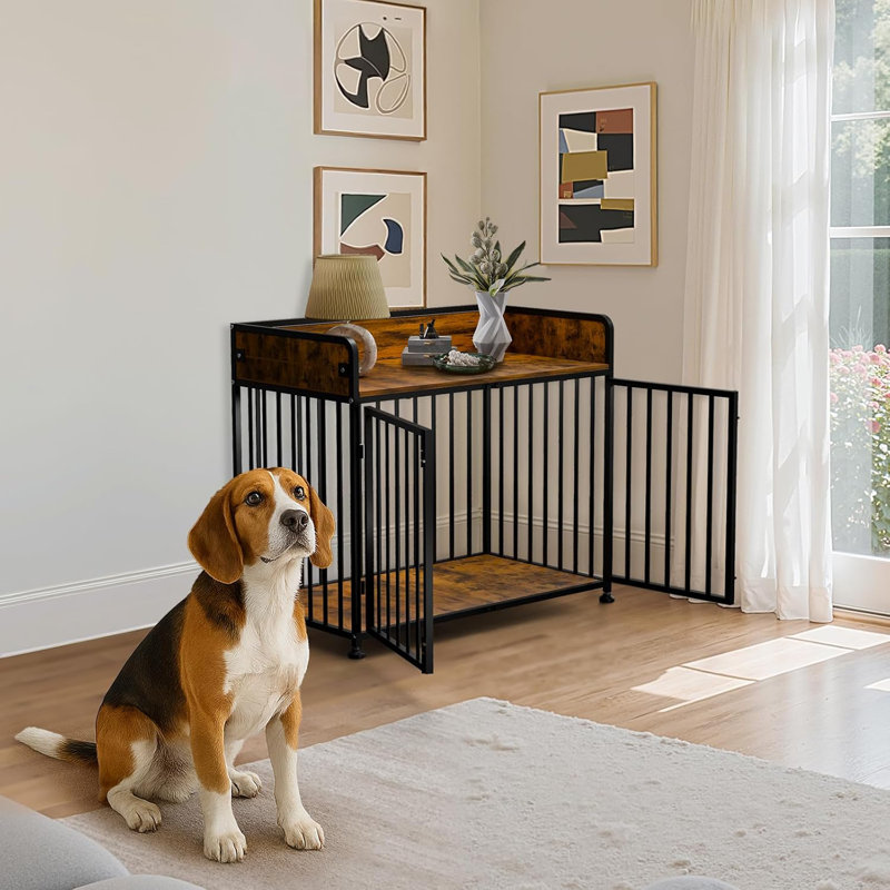 Caisse pour chien en bois, Noir