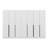 Modern Hall Stand, White, 124.0 x 82.7 x 13.8 inches | 100% Melamine Coated Particle Board, Thickness: 0.7 inches | Stylish Storage Solution for Entryways, Durable and Elegant Design-102346675