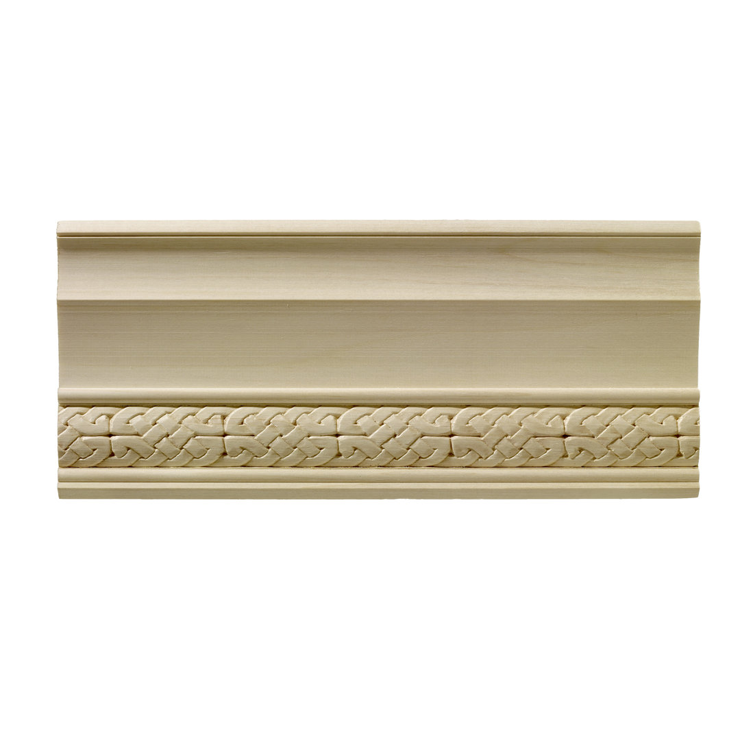 5.25'' H x 96'' W x 0.5'' D Wood Crown Ornamental Mouldings
