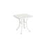 Ensemble bistro 3 pièces en fonte d'aluminium - 2 chaises et 1 table avec coussin blanc pour une utilisation extérieure Robuste et simple à assembler