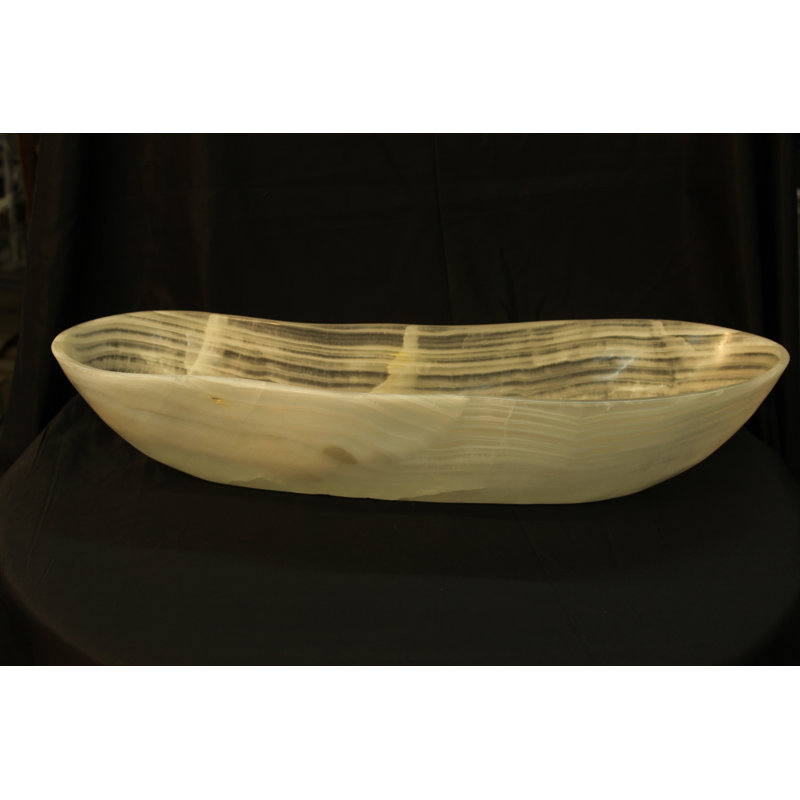 White Celes Onyx Centerpiece