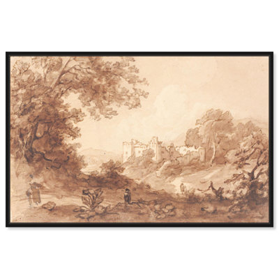 Carew Castle Canvas Vintage Landscapes by Art Remedy
